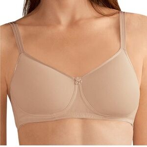 Amoena Mastectomy Bra - Mara Padded Wire-Free Bra - Sand